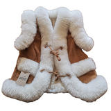 Childrens Sheepskin Spring Coat - Chestnut