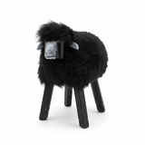 Small Woollen Sheep Figurine - Black
