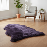 Irish Sheepskin Rug/Throw - Plum
