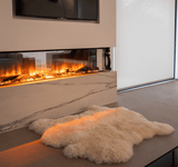 Double Sheepskin Rug/Throw - Side by side Theirishwoollenworkshop.com