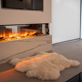 Double Sheepskin Rug/Throw - Side by side Theirishwoollenworkshop.com