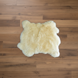 Double Sheepskin Rug/Throw - Side by side