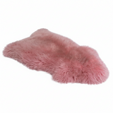 Irish Sheepskin Rug/Throw - Dusty Pink