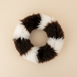 Irish Sheep Wool Pet Bed - Black and White