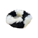 Irish Sheep Wool Pet Bed - Black and White The Irish Woollen Workshop