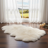 Triple White Irish Sheepskin Rug