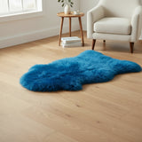 Irish Sheepskin Rug - Blue
