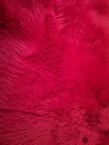 Sheepskin Rug - Red Theirishwoollenworkshop.com