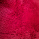 Sheepskin Rug - Red Theirishwoollenworkshop.com