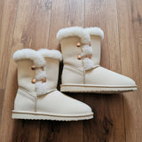 Childrens Sheepskin Spring Coat - Chestnut The Irish Woollen Workshop