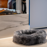 Irish Sheep Wool Pet Bed - Grey The Irish Woollen Workshop