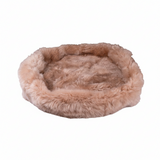 Irish Sheep Wool Pet Bed -Cappuccino The Irish Woollen Workshop
