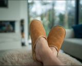 The Irish Woollen Workshop - Unisex Irish Sheepskin Loafer Slippers with Soft Sole