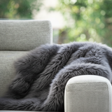 Sheepskin Rug/Throw - Bog Oak Theirishwoollenworkshop.com