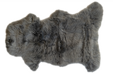 Irish Sheepskin Charcoal Rug - Grey mix The Irish Woollen Workshop