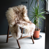 Irish Sheepskin Rug - Tip Brown The Irish Woollen Workshop