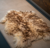 Irish Sheepskin Rug - Tip Brown The Irish Woollen Workshop