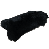 Irish Sheepskin Rug/Throw - Black The Irish Woollen Workshop