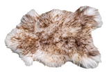 Irish Sheepskin Rug - Tip Brown The Irish Woollen Workshop