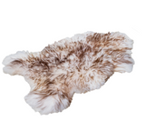 Irish Sheepskin Rug - Tip Brown The Irish Woollen Workshop