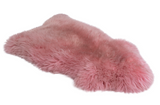 Irish Sheepskin Rug/Throw - Dusty Pink The Irish Woollen Workshop