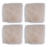 Square Sheepskin Seat Pad - Natural White The Irish Woollen Workshop