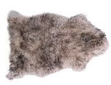 Sheepskin Rug - Tip Black Theirishwoollenworkshop.com