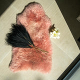 Irish Sheepskin Rug/Throw - Dusty Pink The Irish Woollen Workshop