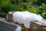 Large Natural White Irish Sheepskin Rug Theirishwoollenworkshop.com