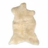 Regular Natural White Irish Sheepskin Rug/Throw Theirishwoollenworkshop.com
