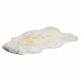 Large White Sheepskin Rug 120+cm