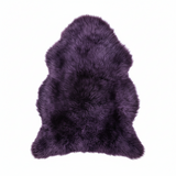 Irish Sheepskin Rug/Throw - Plum