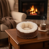 Irish Sheep Wool Pet Bed - White