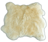 Double Sheepskin Rug/Throw - Side by side