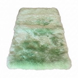Lime green sheepskin foam baby mat