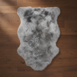 Irish Sheepskin Rug/Throw - Light Grey