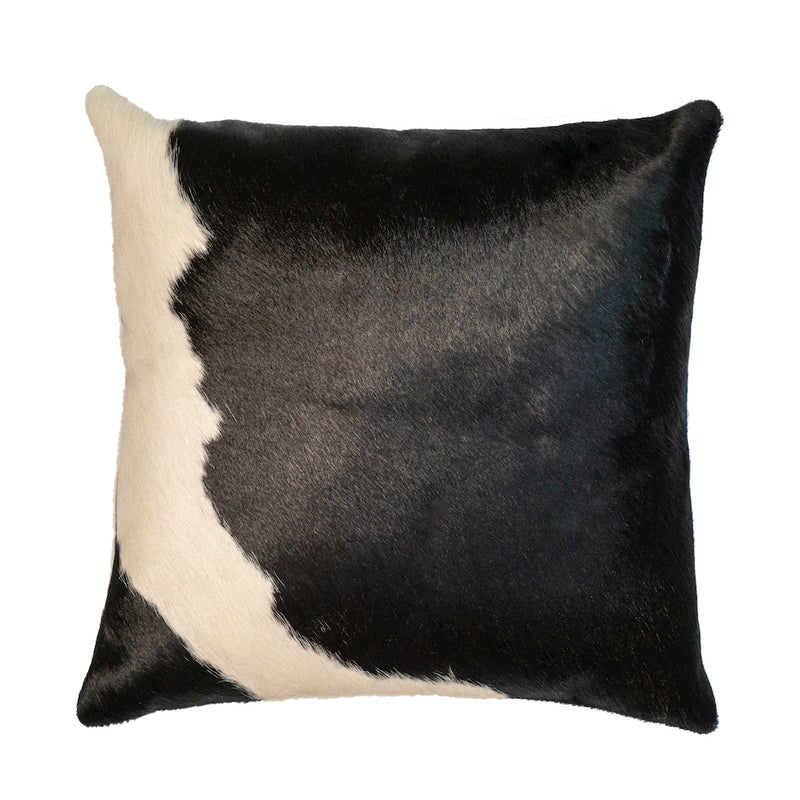 The Irish Woollen Workshop - Black & White Cowhide Cushion 