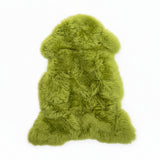 Irish sheepskin rug green