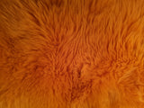 Irish Sheepskin Rug - Orange
