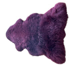 Irish Sheepskin Rug/Throw - Plum The Irish Woollen Workshop