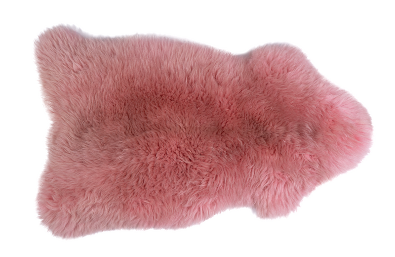 Irish Sheepskin Rug/Throw - Dusty Pink