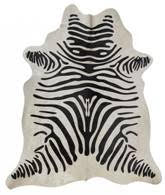 Cowhide Rug - Zebra on White