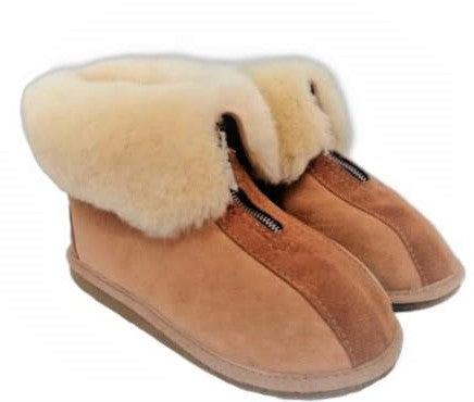 Medical Healthcare Sheepskin slippers with zip