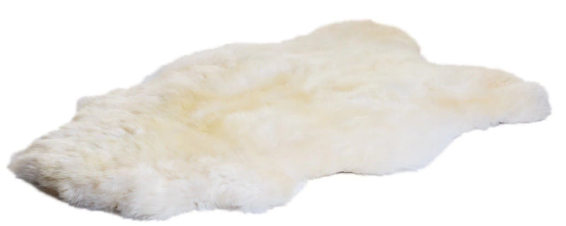 Large White Sheepskin Rug 120+cm